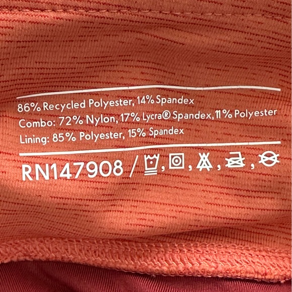 Outdoor Voices Brick Red Patterned Hudson Lightspeed Running Shorts Medium - Picture 7 of 7